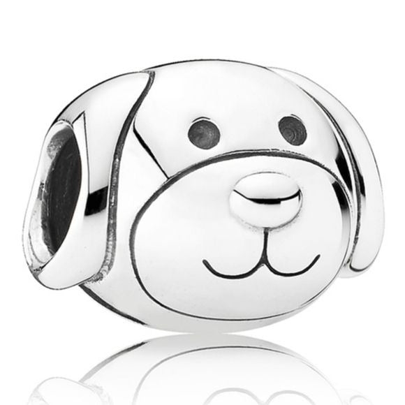 Pandora Retired Sterling Silver Devoted Dog Animal Charm - 791707