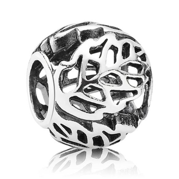 Pandora Retired Sterling Silver Autumn Bliss Openworks Bead - 791190