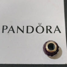 Load image into Gallery viewer, Pandora Petite Facets Charm with Purple Zirconia- 791499acz
