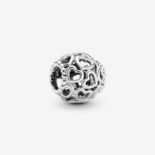 Load image into Gallery viewer, Pandora Sterling Silver Hearts All Over Openwork 790964 Charm Bead
