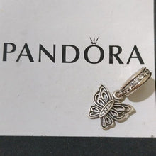 Load image into Gallery viewer, Pandora Love Takes Flight Butterfly Animal Dangle Bead w/CZ - 791255cz
