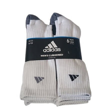 Load image into Gallery viewer, Adidas Men&#39;s Cushioned Crew Socks, 6 pair
