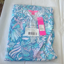 Load image into Gallery viewer, Lilly Pulitzer Malone Dress, Amalfi Blue, Sound the Sirens, XL
