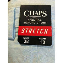 Load image into Gallery viewer, CHAPS Men Stretch Oxford Golf SHORTS, Blue Mu, Size 38
