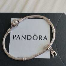Load image into Gallery viewer, Pandora Sterling Silver Snakechain 7.0" Starter Bracelet w/Music Note Charm  790183

