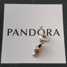 Load image into Gallery viewer, Pandora Sterling Silver + 14K Gold Baby Shoe Family Dangle Charm - 799075c00
