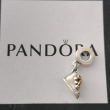 Load image into Gallery viewer, Pandora Sterling Silver + 14K Gold Baby Shoe Family Dangle Charm - 799075c00
