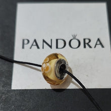 Load image into Gallery viewer, Pandora Retired Pale Orange Flowers for You Murano Glass Bead - 790645
