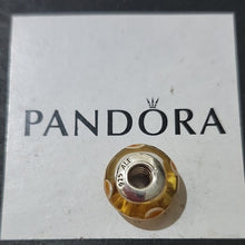 Load image into Gallery viewer, Pandora Retired Pale Orange Flowers for You Murano Glass Bead - 790645
