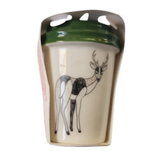 Load image into Gallery viewer, Starbucks Mosaic Green Deer Christmas Ornament
