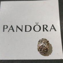 Load image into Gallery viewer, Pandora Retired Sterling Silver Decorative Easter Egg Bead with Pink CZ - 790390
