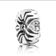 Load image into Gallery viewer, Pandora Sterling Silver Mother&#39;s Pride Mom Spacer w/ Clear Zirconia 791520cz
