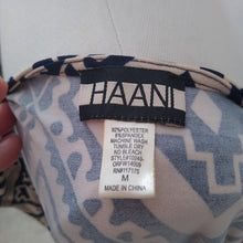 Load image into Gallery viewer, Haani Navy + Beige Print Travel Midi Dress, Medium

