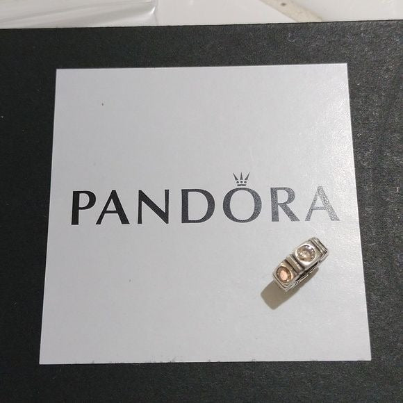 Pandora Trinity Champagne CZ Spacer Sterling Silver Champagne CZ 790368CCZ