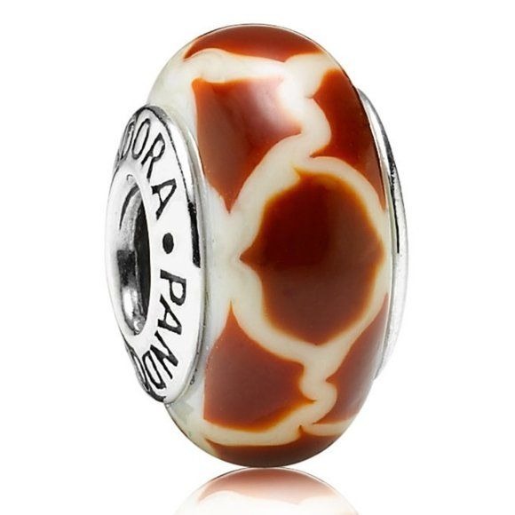 Pandora South African Giraffe Murano Glass Bead Charm 925 ALE 790941