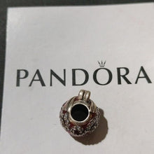 Load image into Gallery viewer, Pandora Sterling Silver Bright Ornament Charm w/ Red Enamel + Clear CZ B800641
