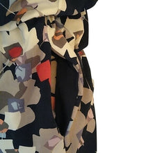 Load image into Gallery viewer, Banana Republic XS Blue Floral Abstract Dress, Multicolor, Size XS

