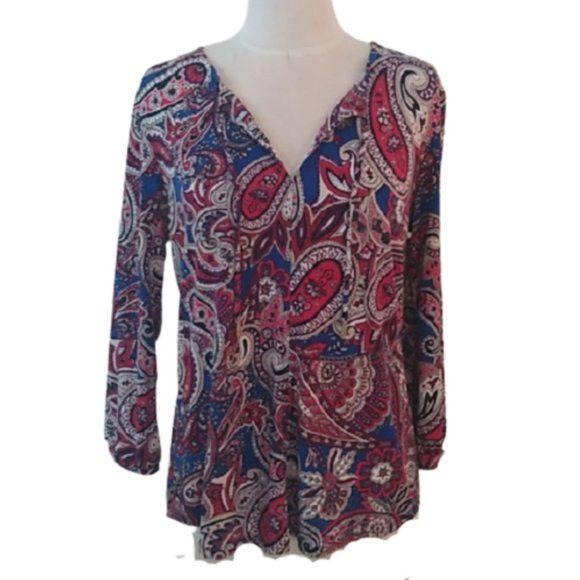 Liz Claiborne Career Long Sleeve Top, Medium