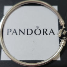 Load image into Gallery viewer, Pandora Sterling Silver Bangle Bracelet SMALL 6.7&quot;
