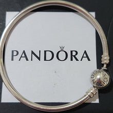 Load image into Gallery viewer, Pandora Sterling Silver Bangle Bracelet SMALL 6.7&quot;
