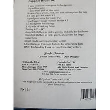 Load image into Gallery viewer, SIMPLE PLEASURES QUILT PATTERN ~ SPRING FANCY ~ HATS ~ WALL HANGING ~ 37" x 37"
