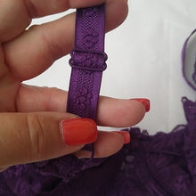 Load image into Gallery viewer, GYCL Ultrathin Underwire Push Up 3/4 Lace Bra, Purple, size Large 38B
