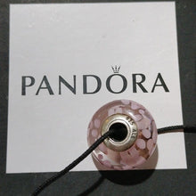 Load image into Gallery viewer, Pandora Retired Large Murano Glass Pink Blossoms Bead - 790753
