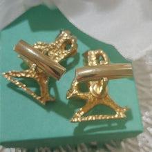 Load image into Gallery viewer, Vintage Goldtone Men's Physician Dr. Doctor Medical Housecall Cuff Links
