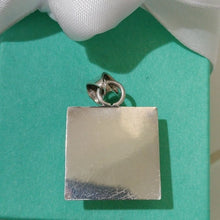 Load image into Gallery viewer, Sterling Silver &amp; Onyx Square Pendant Mexico
