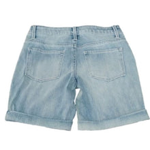 Load image into Gallery viewer, Girl&#39;s SO Favorite Super soft Stretch Denim Bermuda Shorts, Light Wash, size 12
