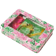 Load image into Gallery viewer, Lilly Pulitzer  Cookie Cutters Set of 3 &amp; Exchange Kit in Metal Tin Hostess Gift
