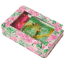 Load image into Gallery viewer, Lilly Pulitzer  Cookie Cutters Set of 3 &amp; Exchange Kit in Metal Tin Hostess Gift
