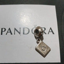 Load image into Gallery viewer, Pandora Sterling Silver Adventure Awaits Airplane Passport Dangle 791147cz
