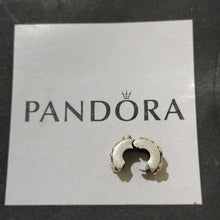 Load image into Gallery viewer, Pandora Retired Sterling Silver Tendril Clip with Champagne Zirconia - 790380CCZ
