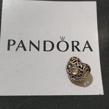 Load image into Gallery viewer, Pandora Sterling Silver April Signature Birthstone Heart Charm -791784rc
