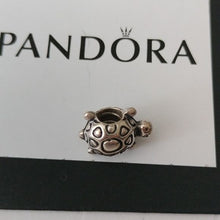 Load image into Gallery viewer, Pandora Retired Sterling Silver Turtle Animal Bead - 790158
