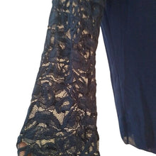 Load image into Gallery viewer, A.U.W. Navy Blue Lace Baby doll Dress,  size 4
