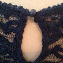 Load image into Gallery viewer, A.U.W. Navy Blue Lace Baby doll Dress,  size 4
