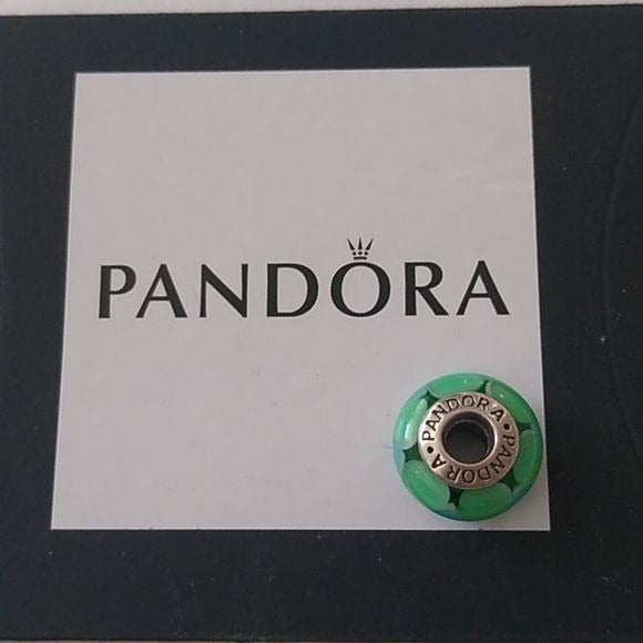 Pandora Captivating Green Murano Glass Charm 790636