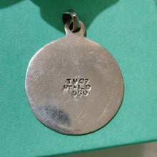 Load image into Gallery viewer, Sterling Silver Mayan Sun Stone Calendar Pendant Taxco  Mexico
