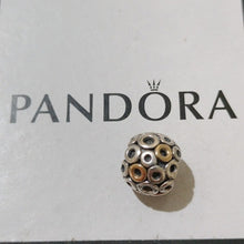 Load image into Gallery viewer, Pandora Retired Sterling Silver with 14K Gold Oh! Bead - 790325
