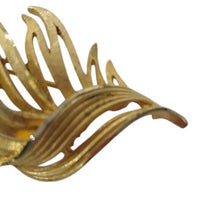 Load image into Gallery viewer, Vintage BSK Goldtone Metal Leaf Brooch
