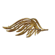Load image into Gallery viewer, Vintage BSK Goldtone Metal Leaf Brooch
