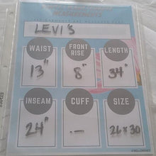 Load image into Gallery viewer, levis 570 LEJ 20th anniversary denim jeans, 26x30
