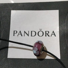 Load image into Gallery viewer, Pandora Sterling Silver Purple + Blue Flowers For You
