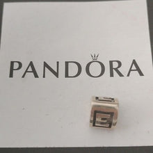 Load image into Gallery viewer, Pandora Retired Sterling Silver Alphabet Bead - Letter E - 790323E
