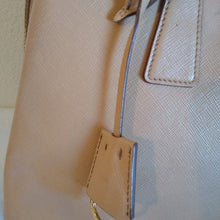 Load image into Gallery viewer, Prada Saffiano Lux Promenade Top Handle Satchel Bag in Cameo B…
