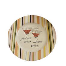 Load image into Gallery viewer, Rosanna A TASTE OF WINE White Ceramic Salad Plates, Boxed Set Of 4
