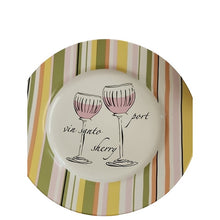 Load image into Gallery viewer, Rosanna A TASTE OF WINE White Ceramic Salad Plates, Boxed Set Of 4
