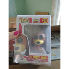 Load image into Gallery viewer, Funko Pop! Vinyl: Pixar Toy Story Slinky Dog #516 In Pop Protector

